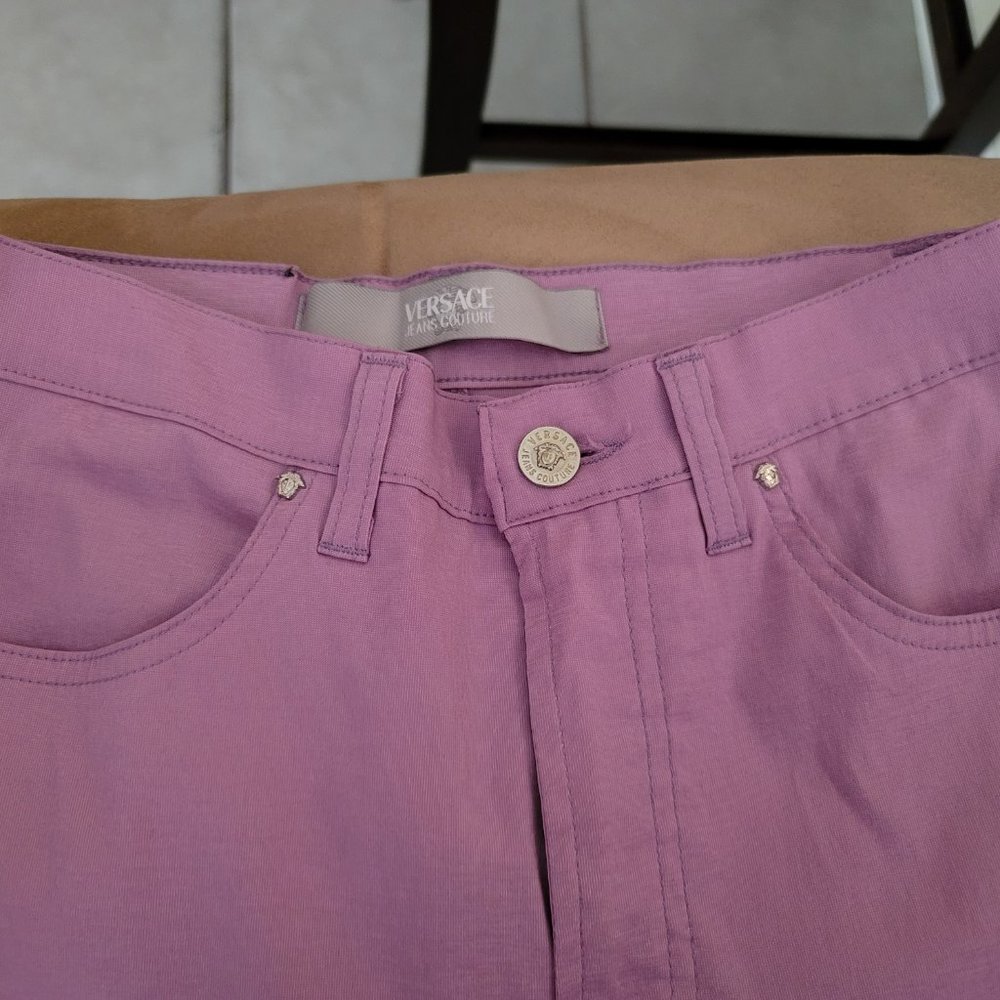 VERSACE JEANS COUTURE LAVENDER BOOTCUT JEANS SIZE 29 - Picture 5 of 6